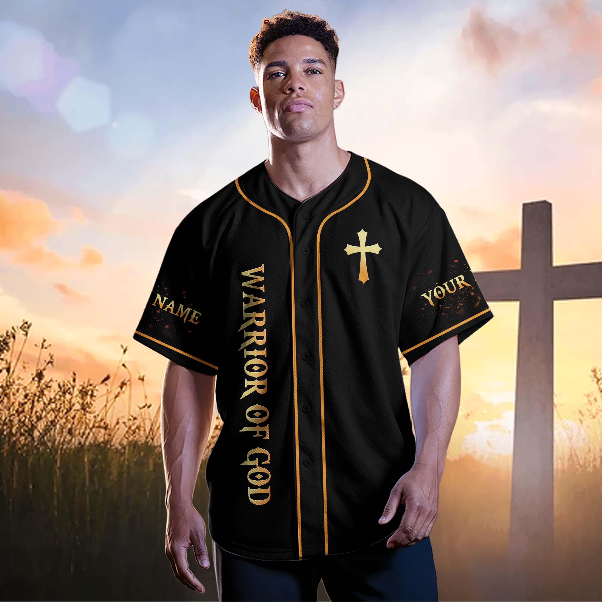 I Am A Warrior For Christ Custom Name Baseball Jersey