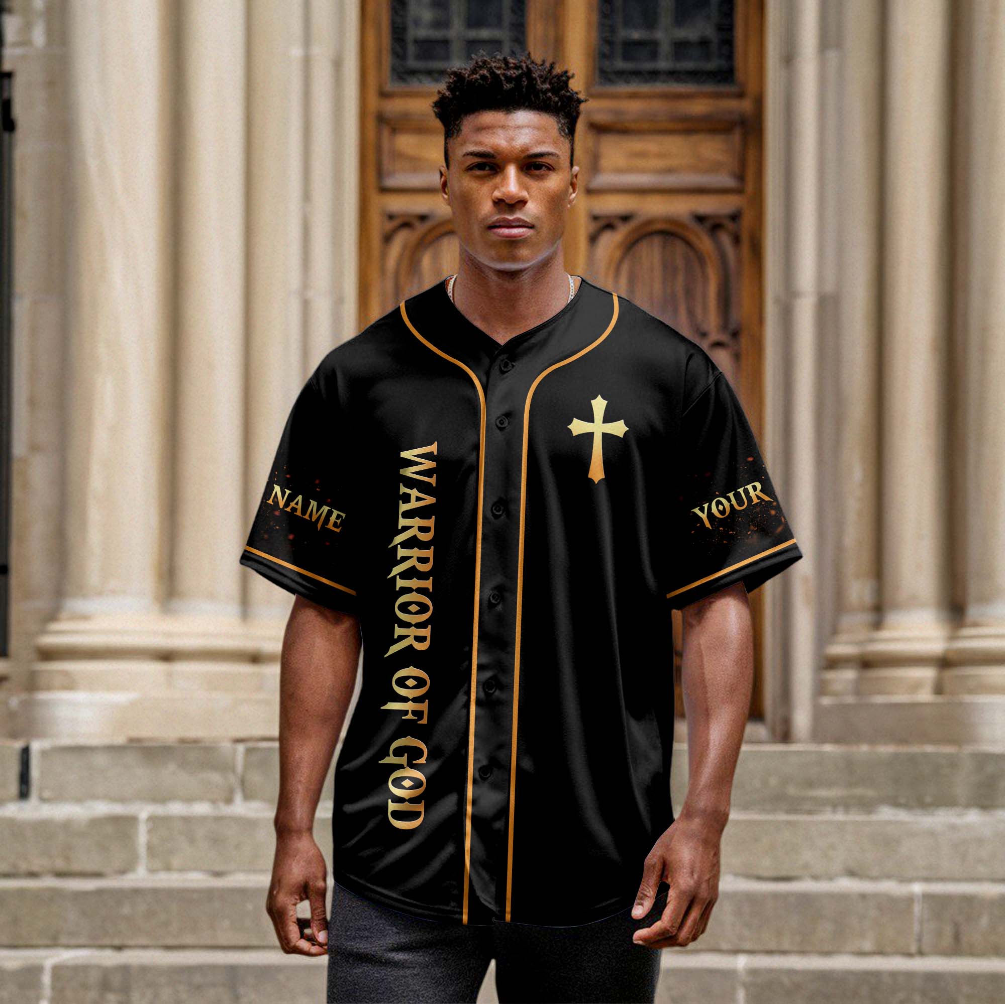 I Am A Warrior For Christ Custom Name Baseball Jersey