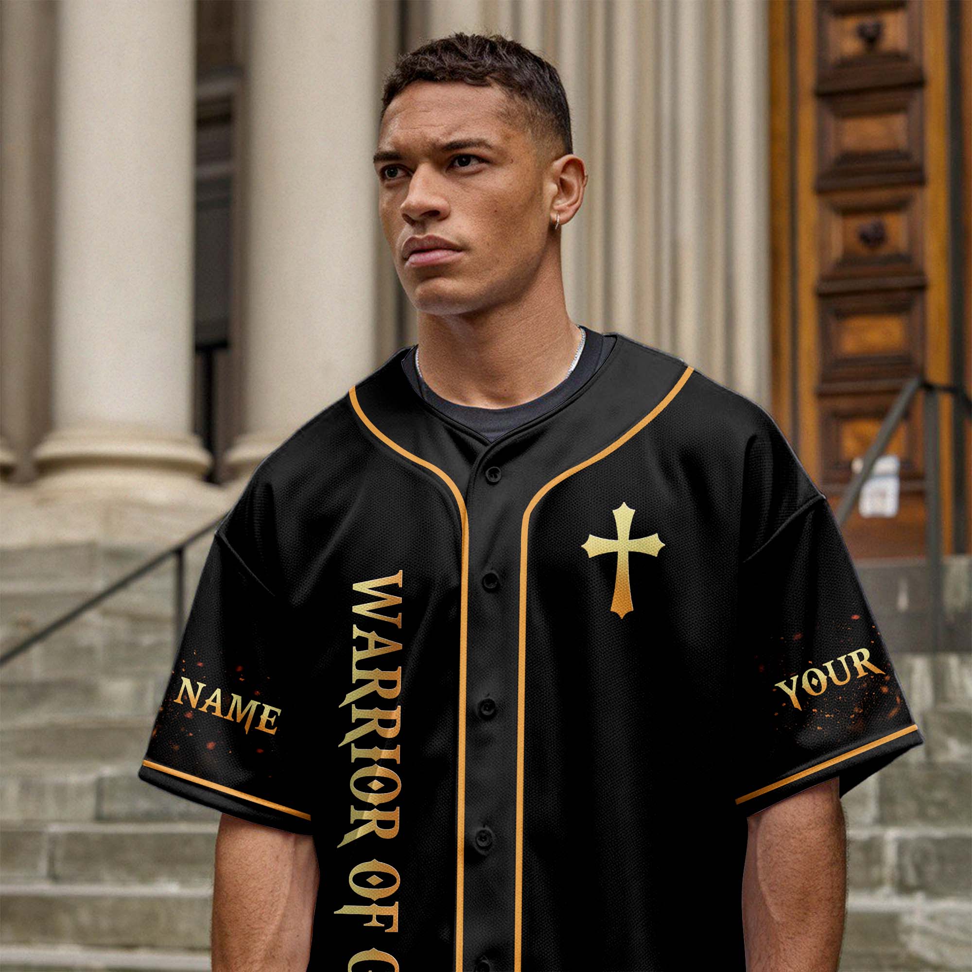 I Am A Warrior For Christ Custom Name Baseball Jersey