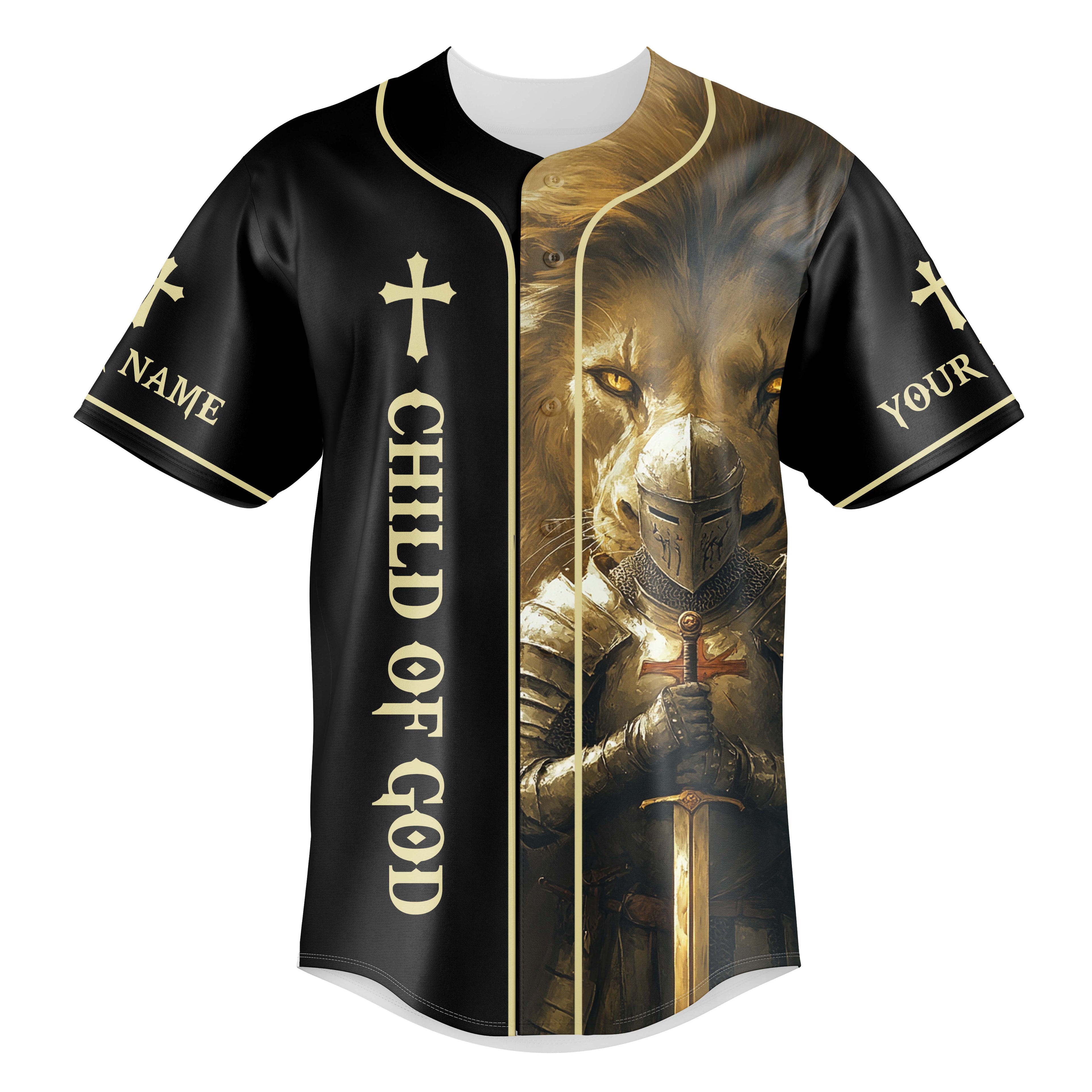 A Warrior Of Christ Custom Name Baseball Jersey