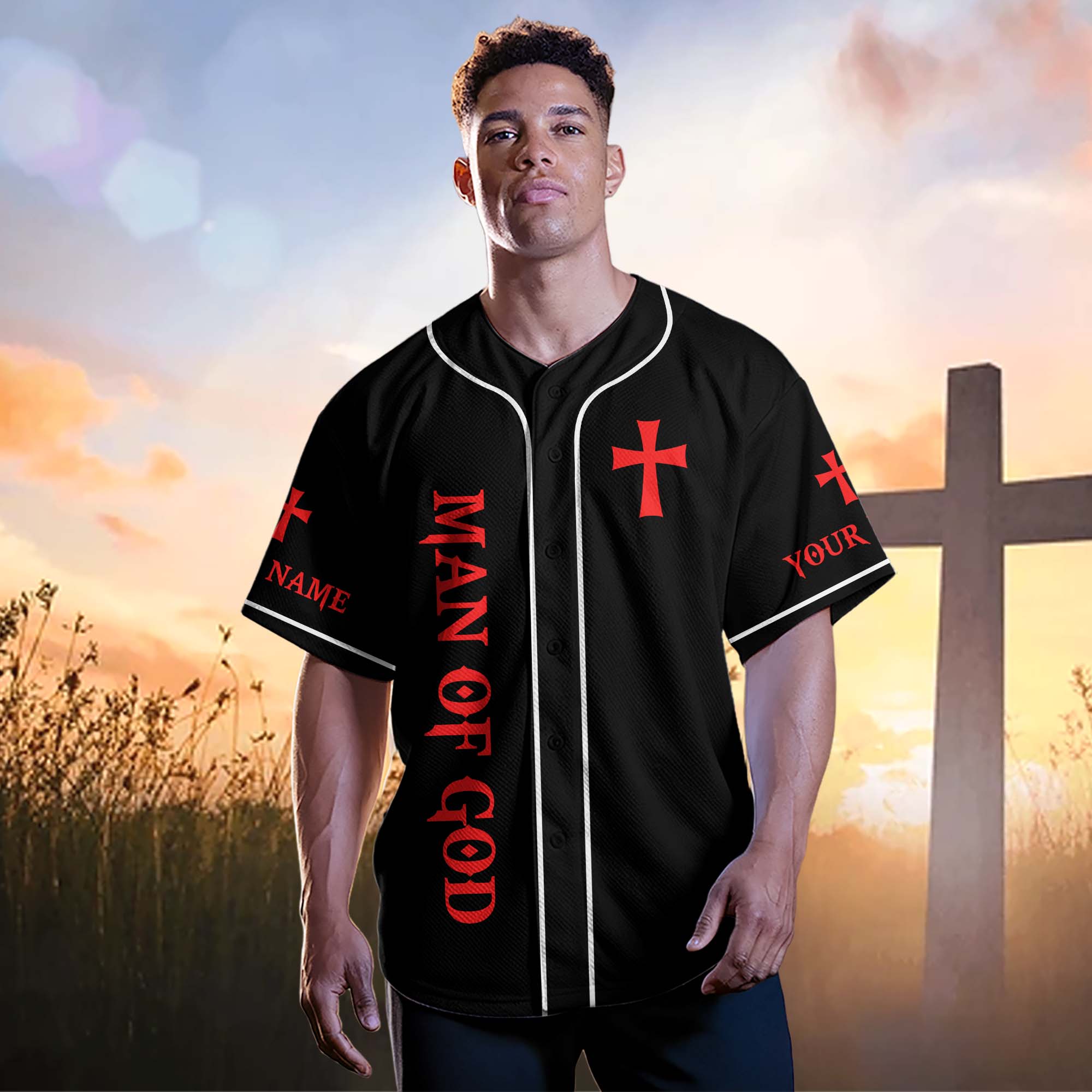A Warrior Of Christ Custom Name Baseball Jersey