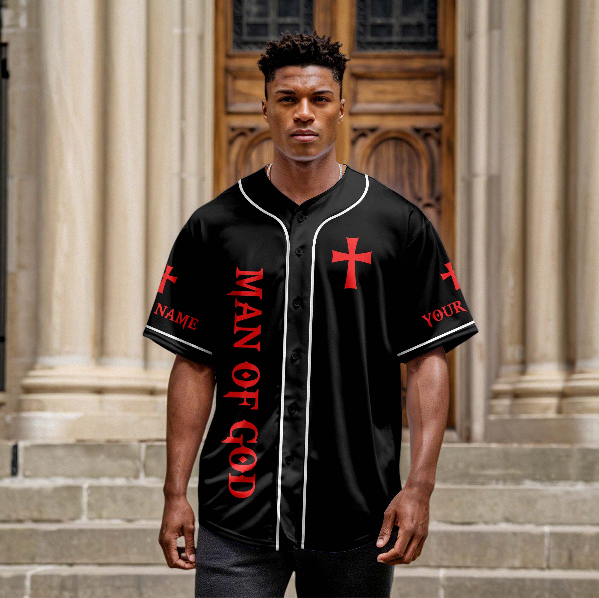 A Warrior Of Christ Custom Name Baseball Jersey