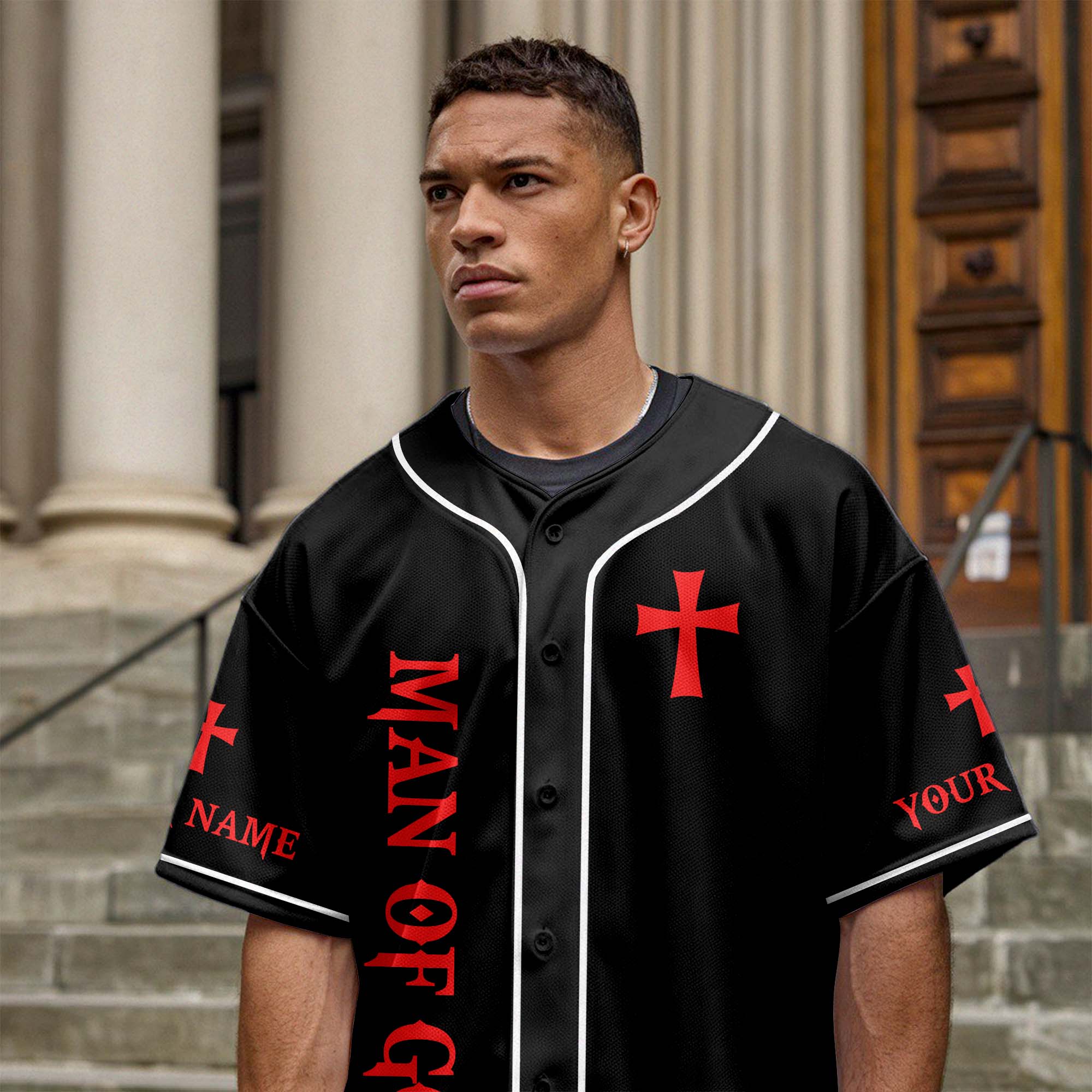 A Warrior Of Christ Custom Name Baseball Jersey