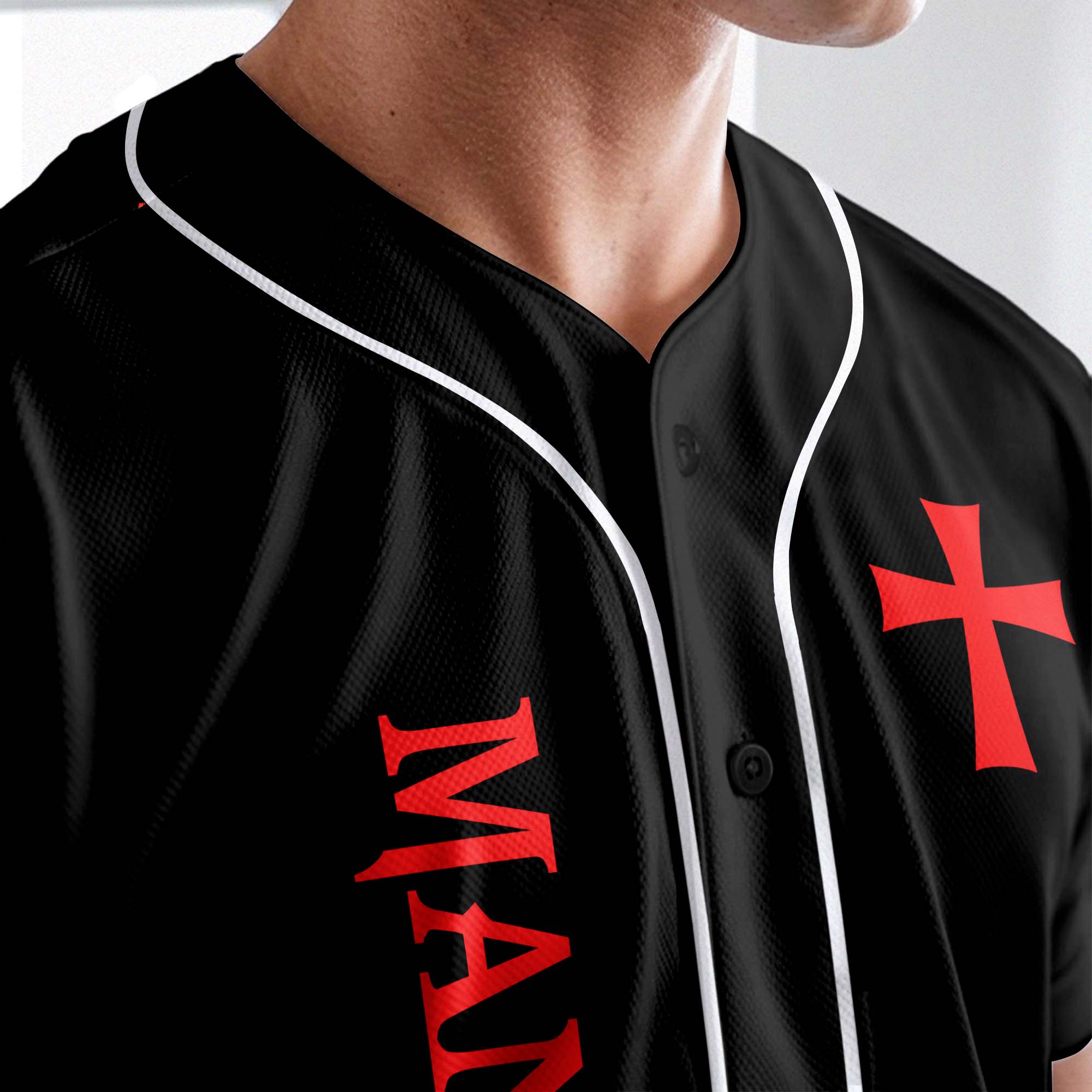 A Warrior Of Christ Custom Name Baseball Jersey