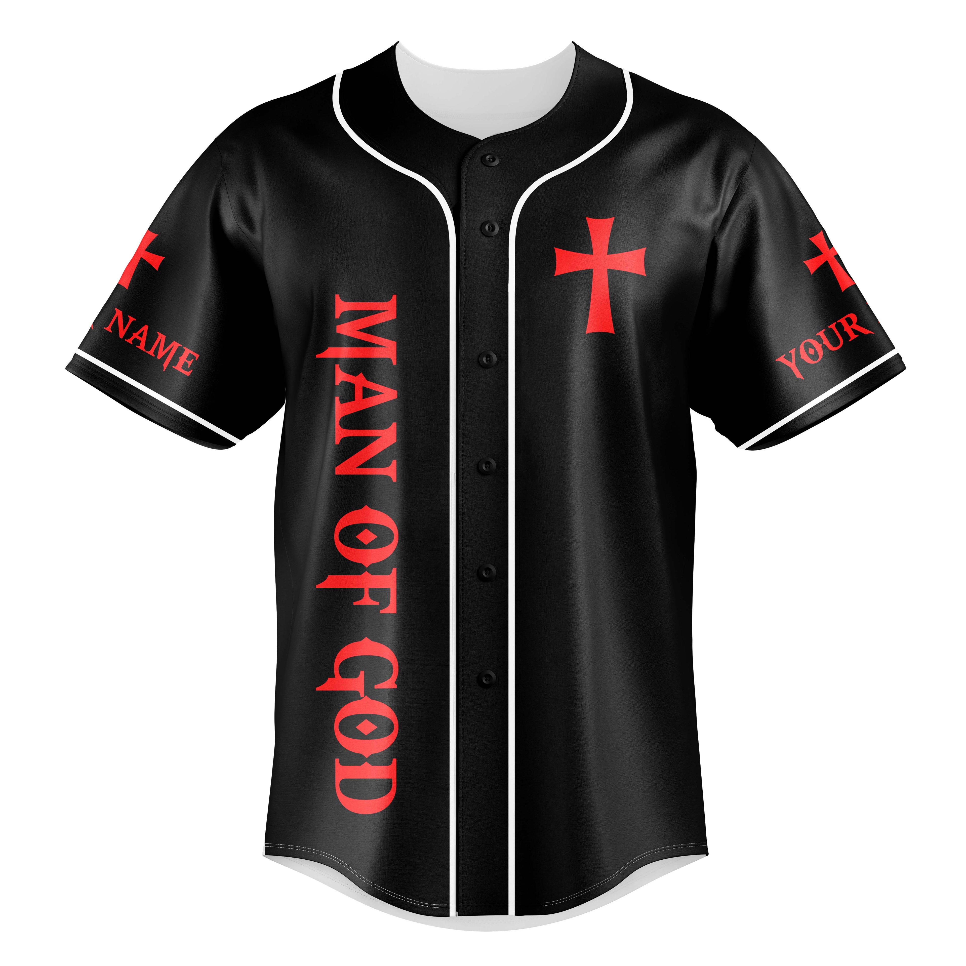 A Warrior Of Christ Custom Name Baseball Jersey