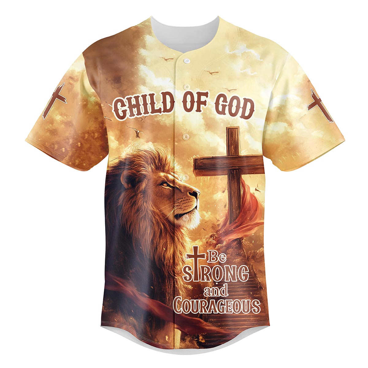 Be Strong and Courageous Baseball Jersey