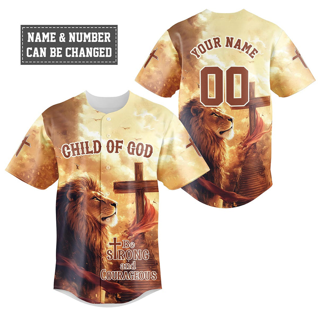 Be Strong and Courageous Baseball Jersey