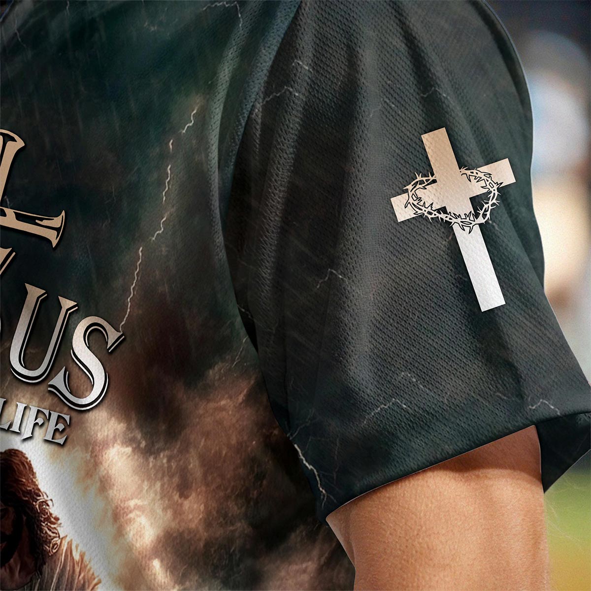 Jesus Save My Life Custom Name Baseball Jersey
