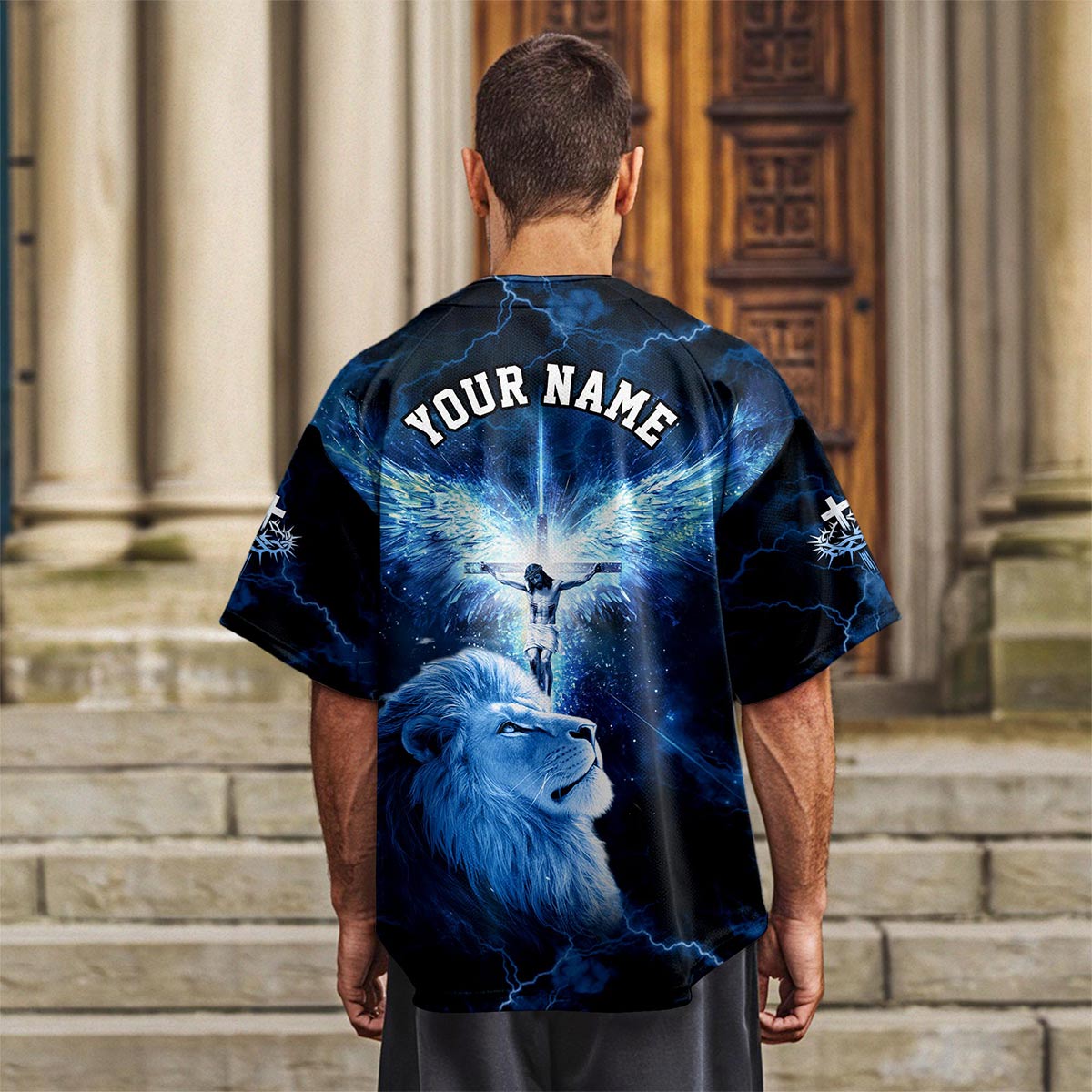 He Die For Me And Now I Live For Him Custom Name Baseball Jersey