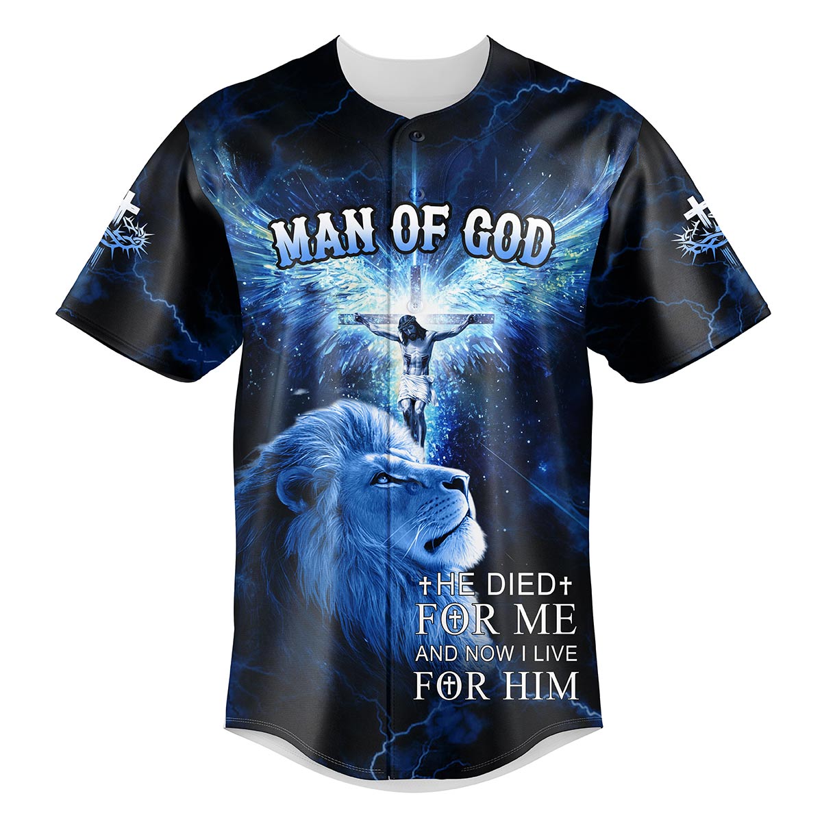 He Die For Me And Now I Live For Him Custom Name Baseball Jersey