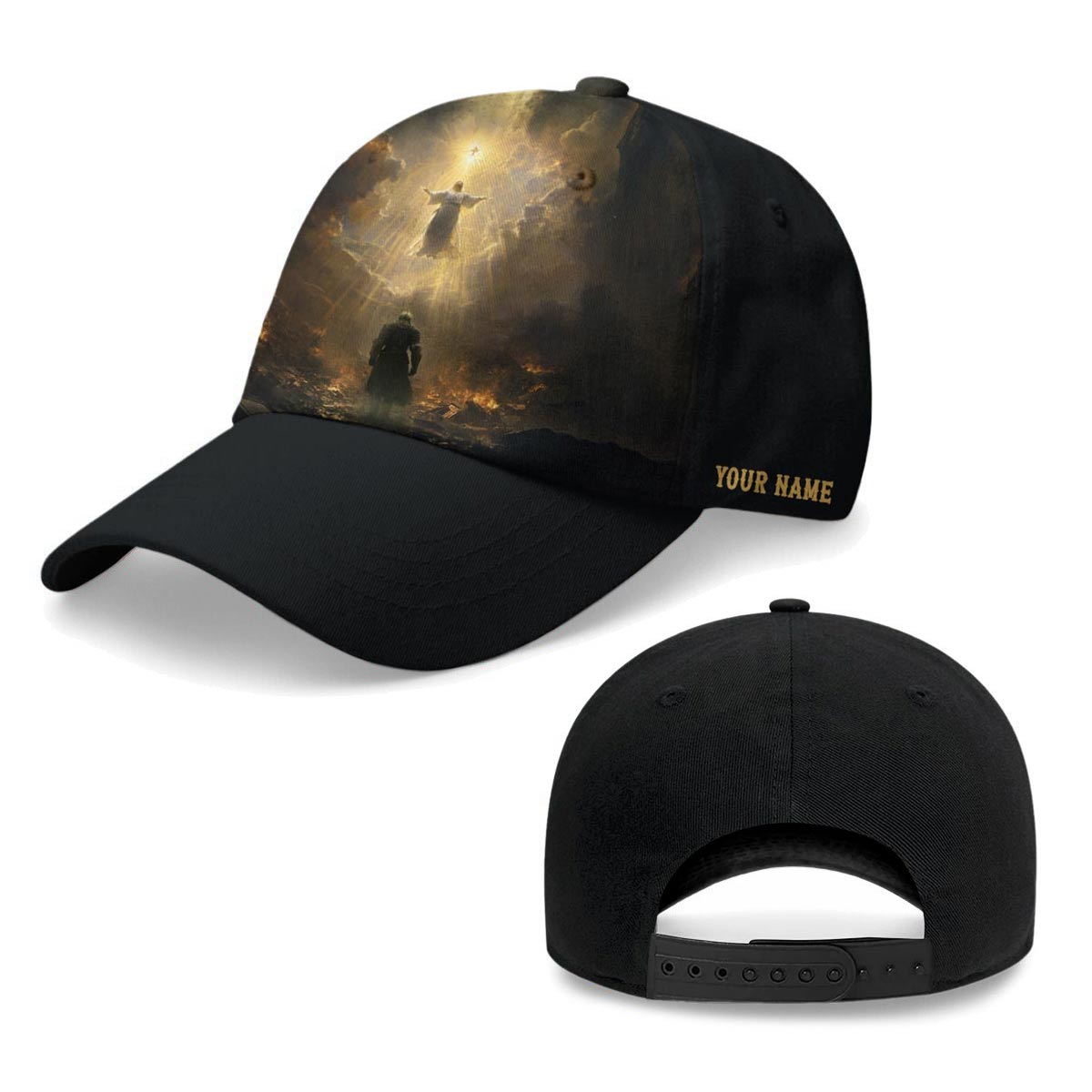 A Child Of God A Man Of Faith A Warrior Of Christ Baseball Cap