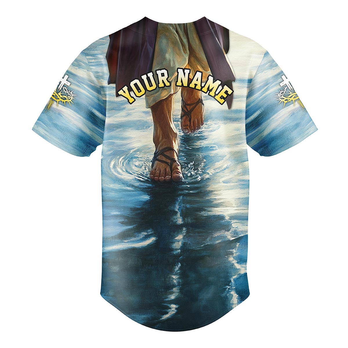 I Just Wanna Sit At The Feet Of Jesus Custom Name Baseball Jersey