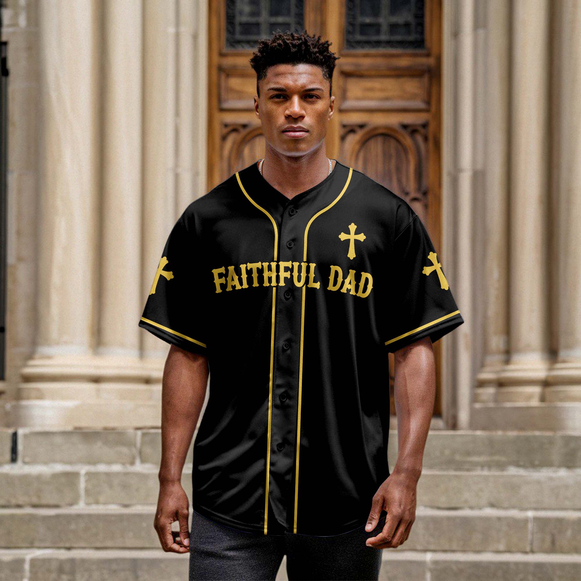 Faithful Dad Baseball Jersey