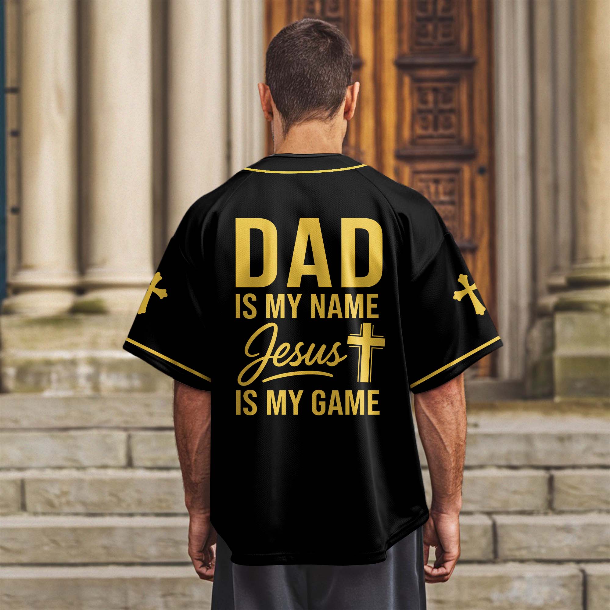 Faithful Dad Baseball Jersey