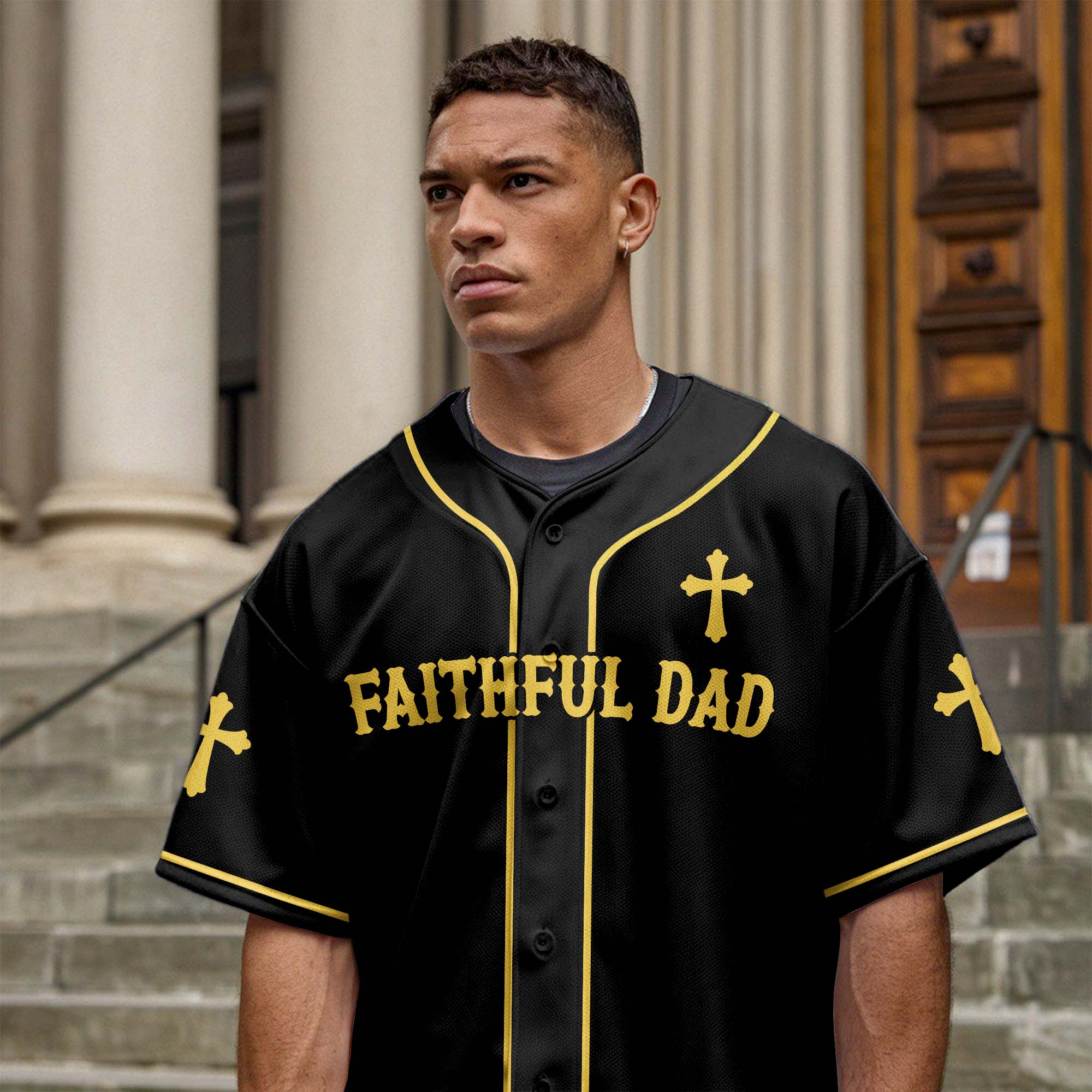Faithful Dad Baseball Jersey