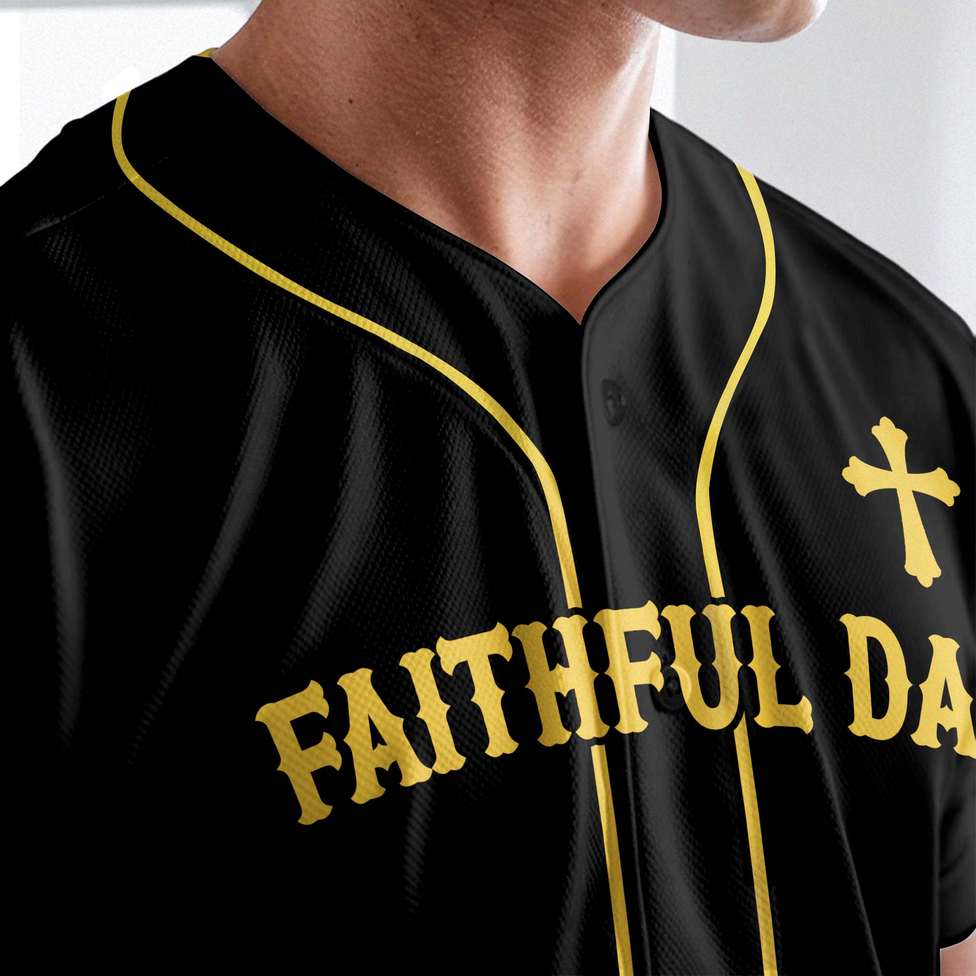 Faithful Dad Baseball Jersey