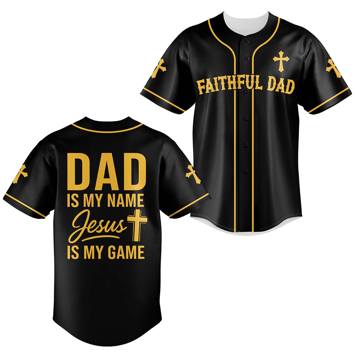 Faithful Dad Baseball Jersey
