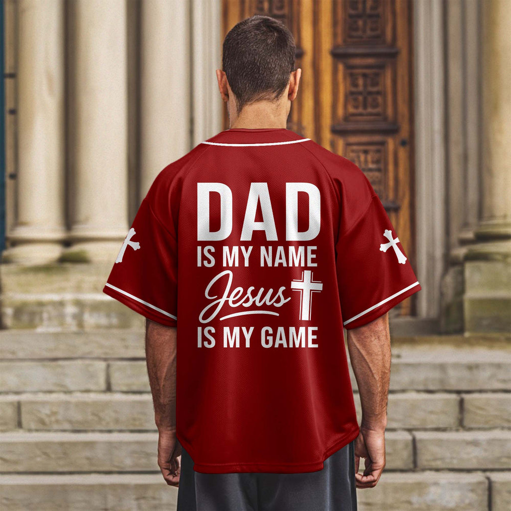 Faithful Dad Baseball Jersey