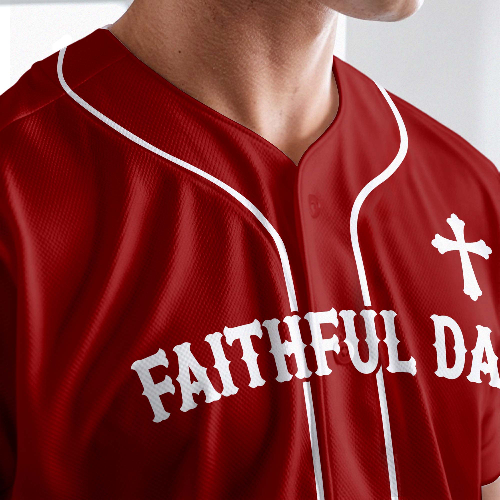 Faithful Dad Baseball Jersey