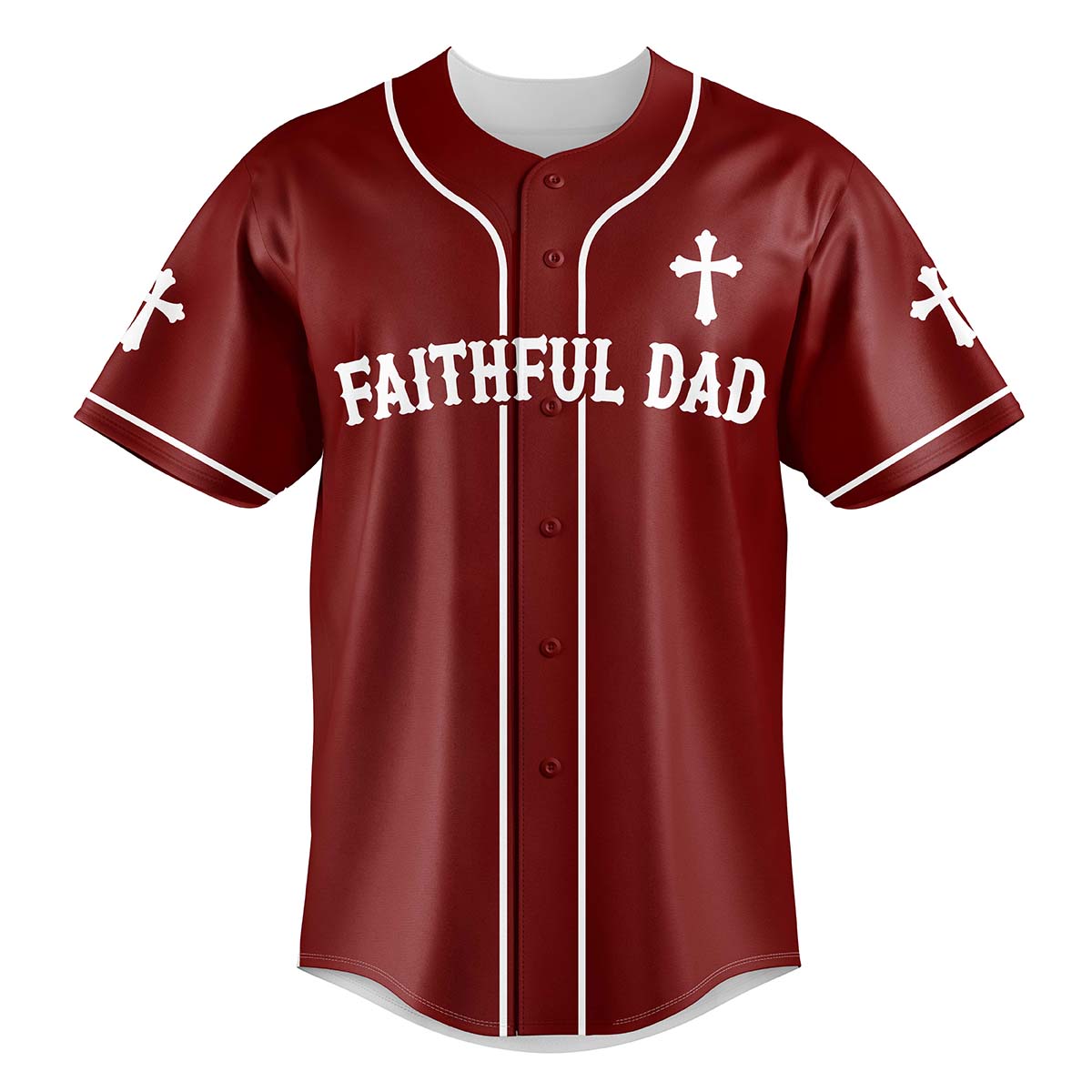 Faithful Dad Baseball Jersey