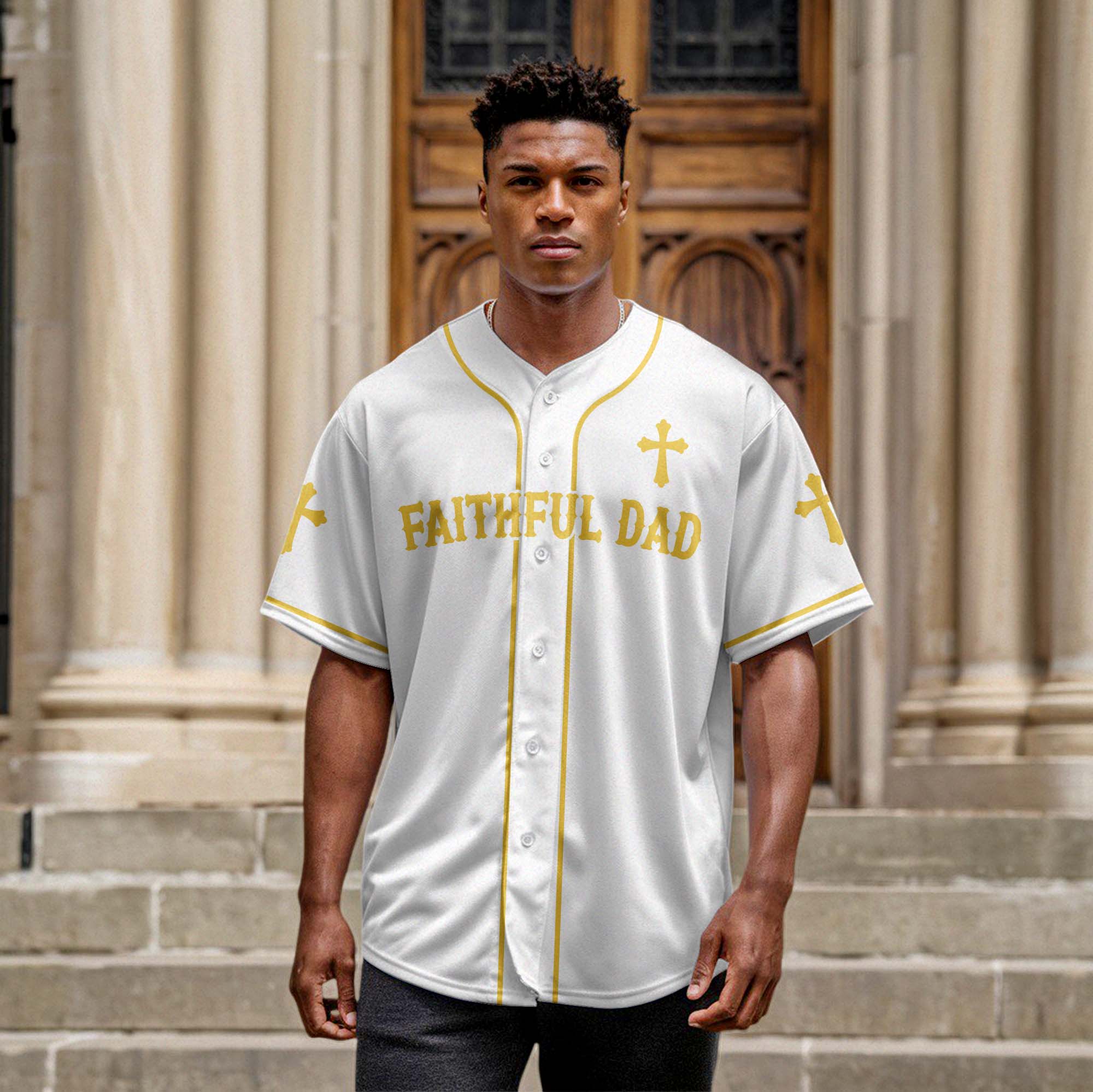Faithful Dad Baseball Jersey