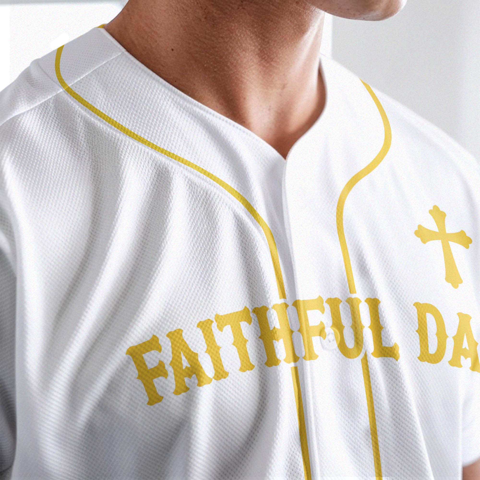 Faithful Dad Baseball Jersey