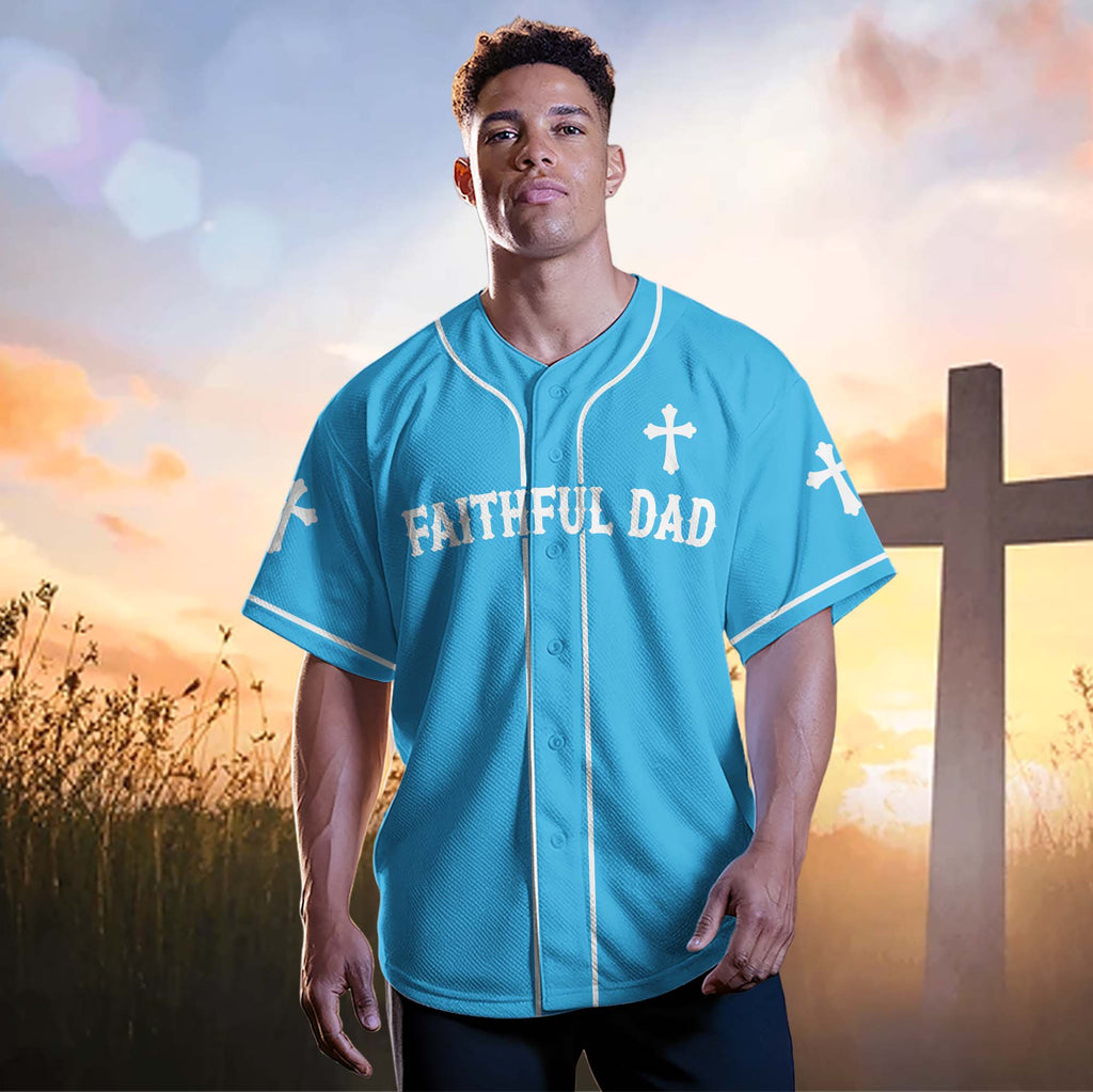 Faithful Dad Baseball Jersey