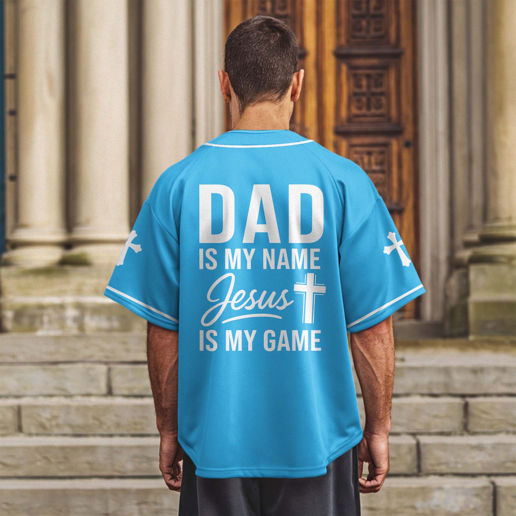 Faithful Dad Baseball Jersey