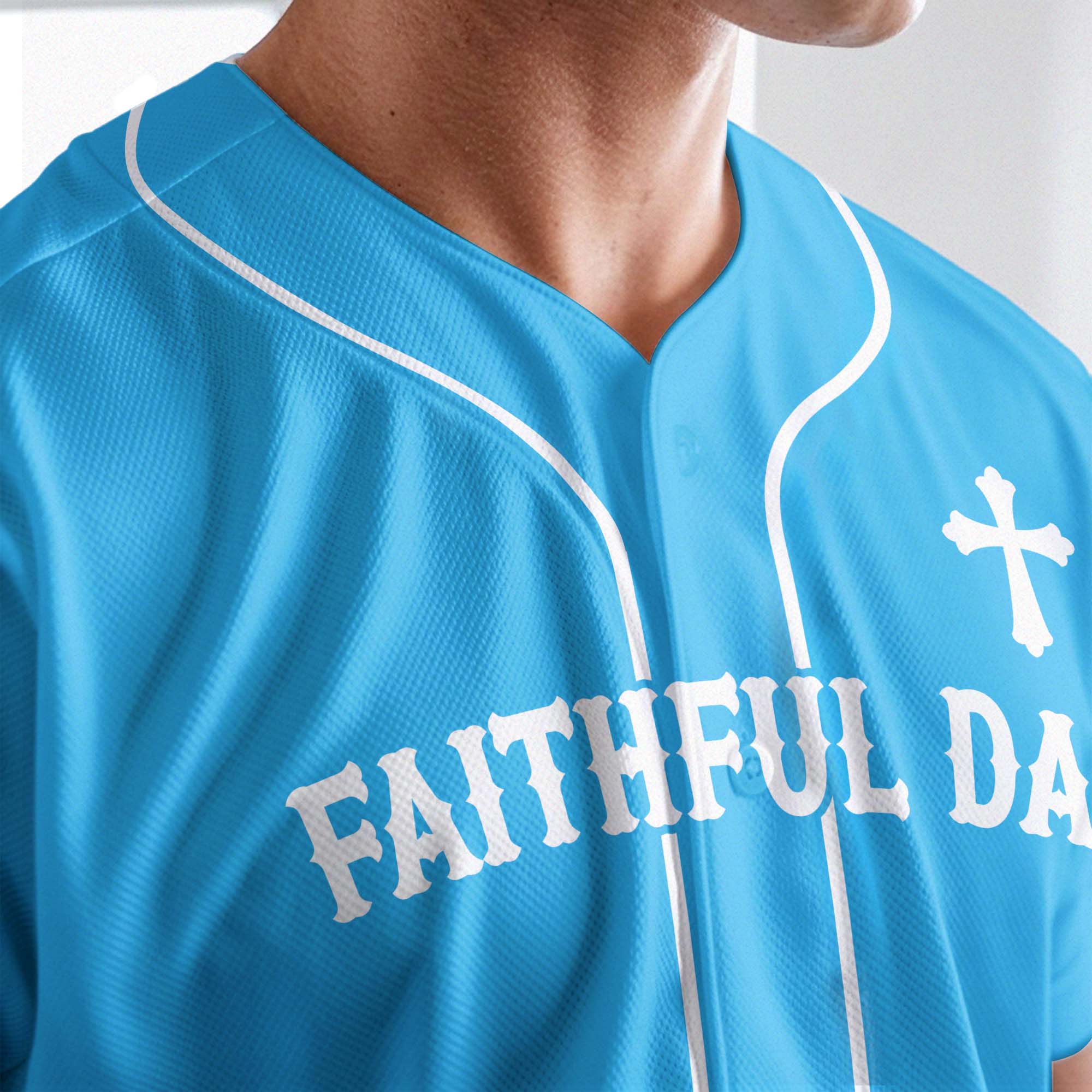 Faithful Dad Baseball Jersey