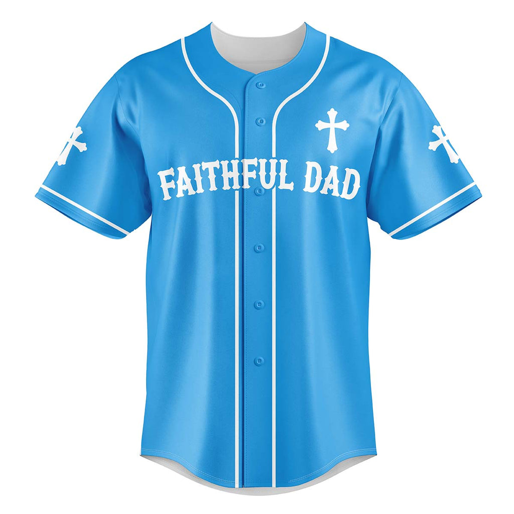 Faithful Dad Baseball Jersey