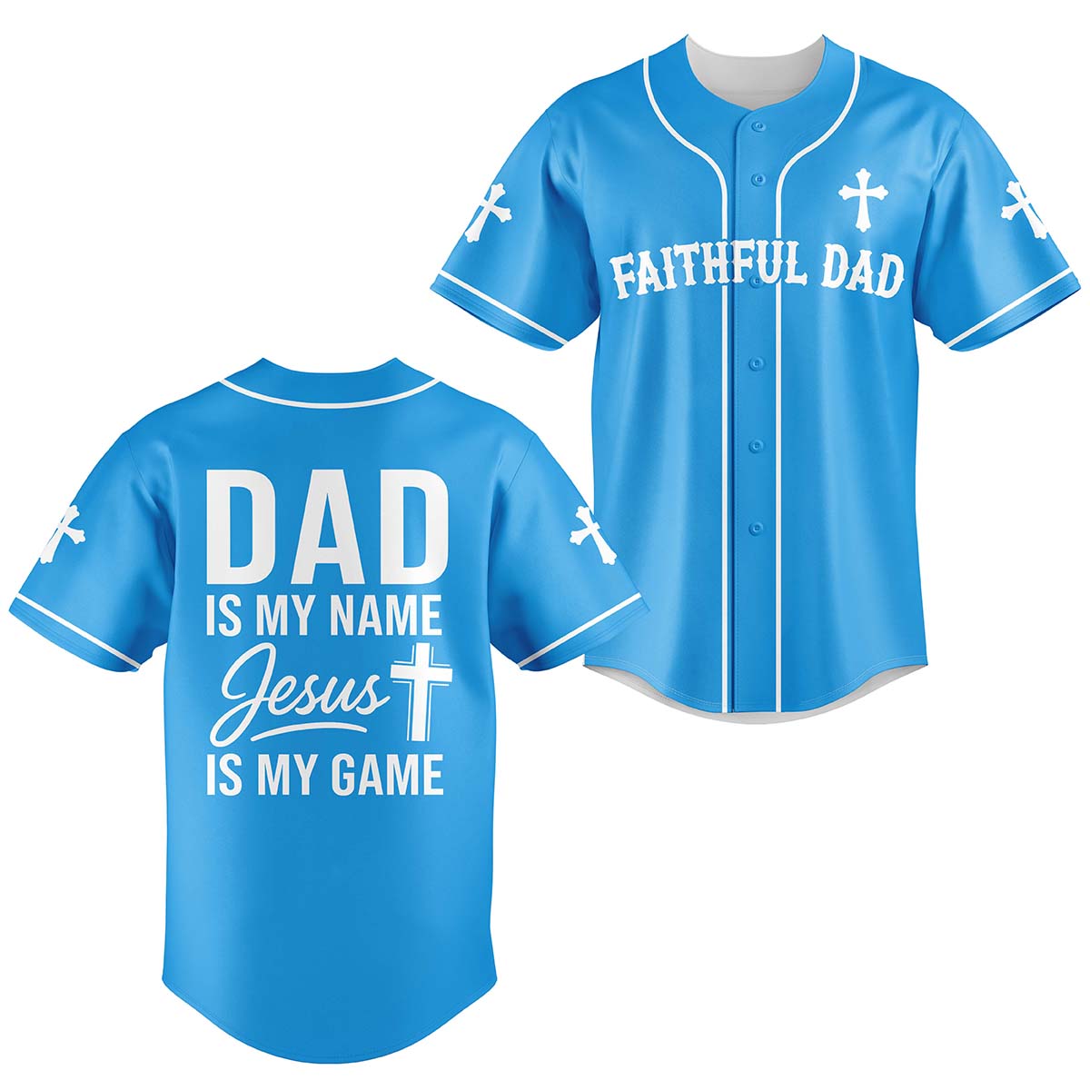 Faithful Dad Baseball Jersey