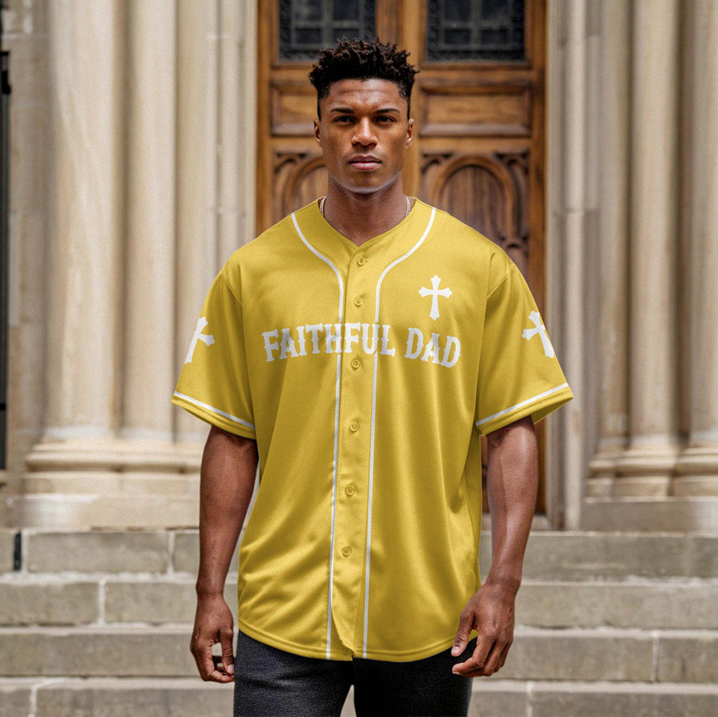 Faithful Dad Baseball Jersey