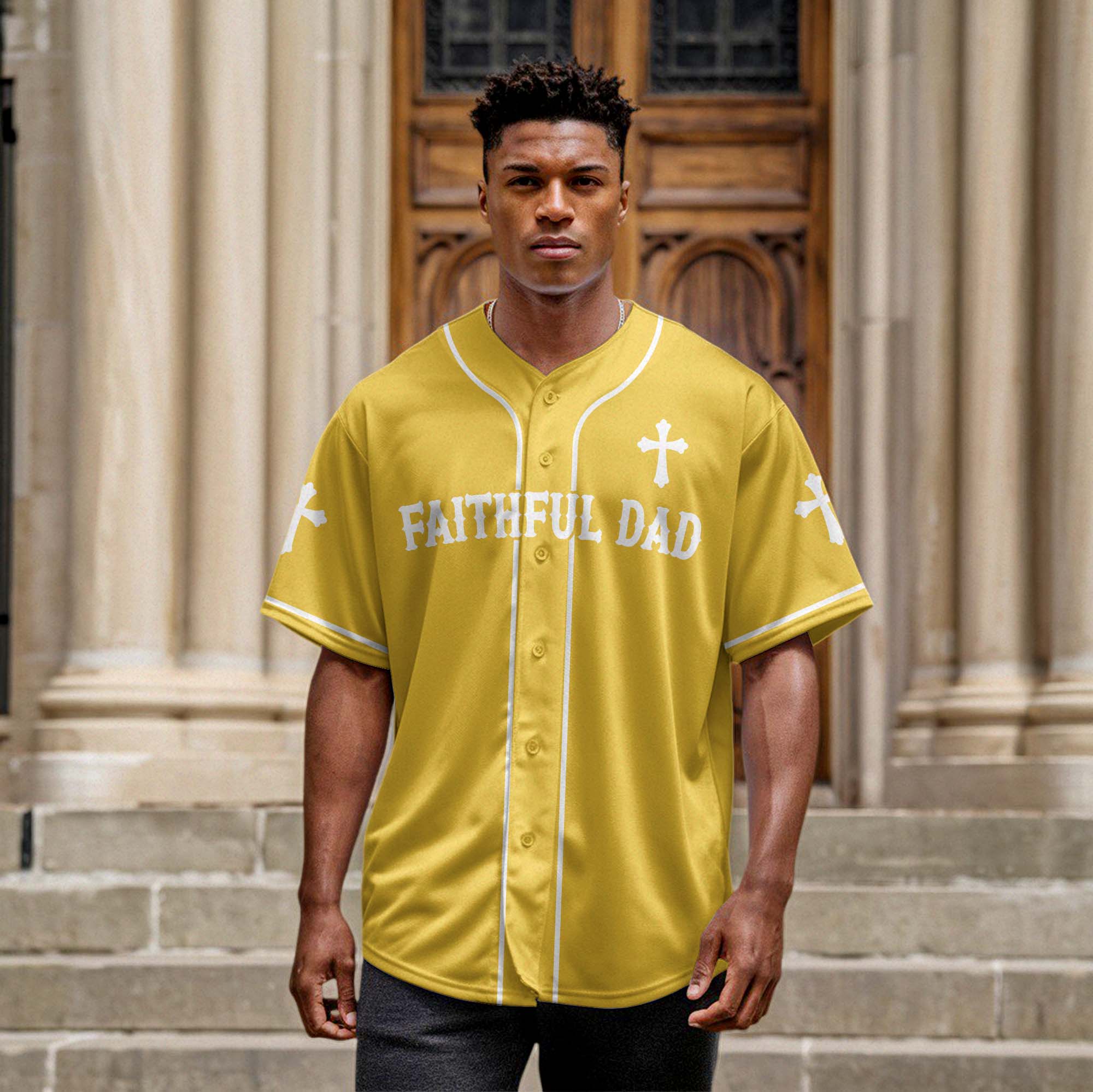 Faithful Dad Baseball Jersey