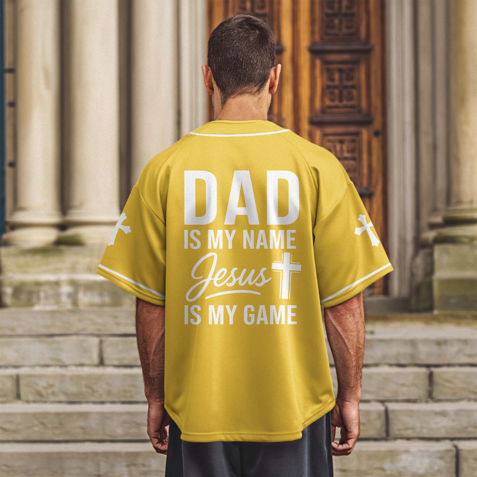 Faithful Dad Baseball Jersey