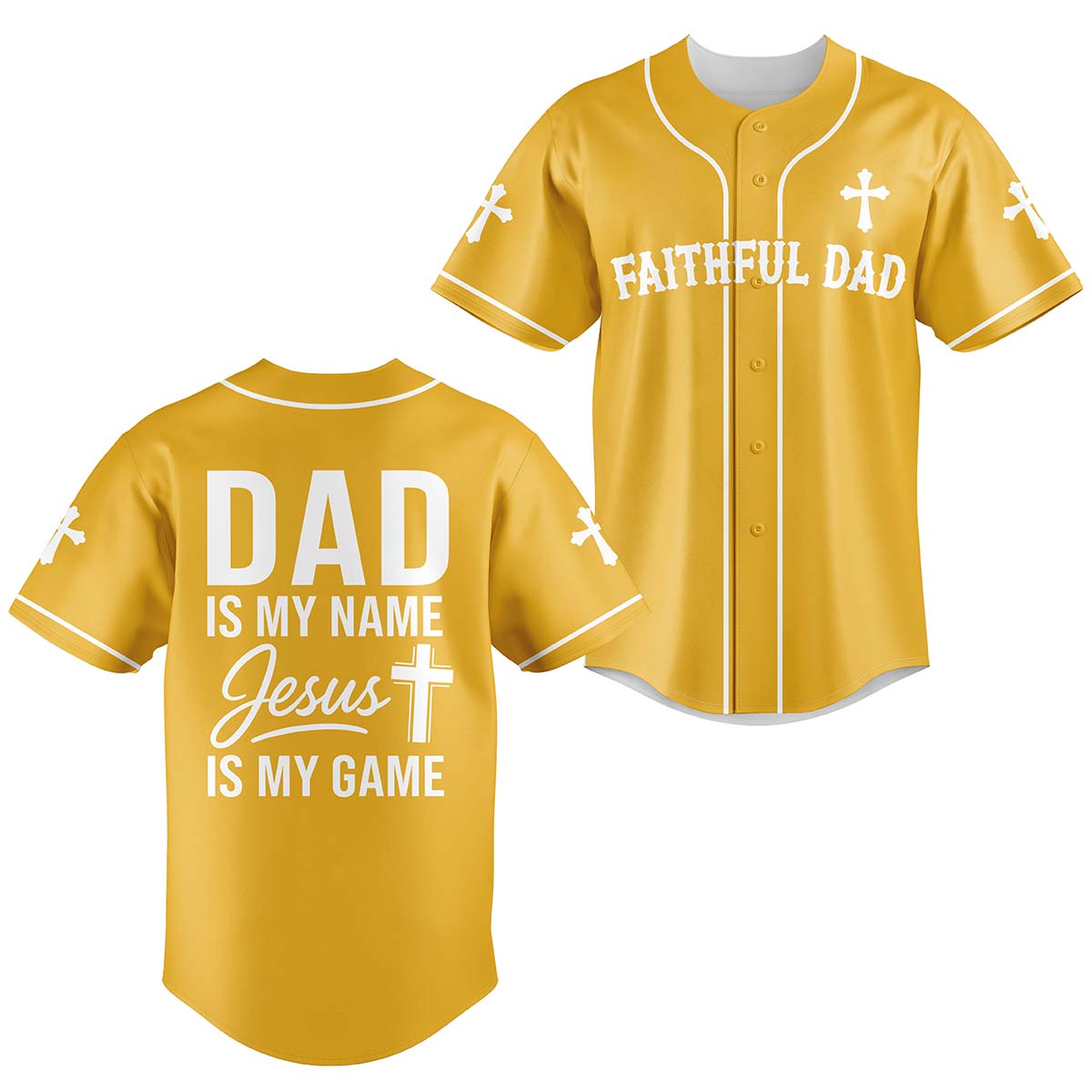 Faithful Dad Baseball Jersey