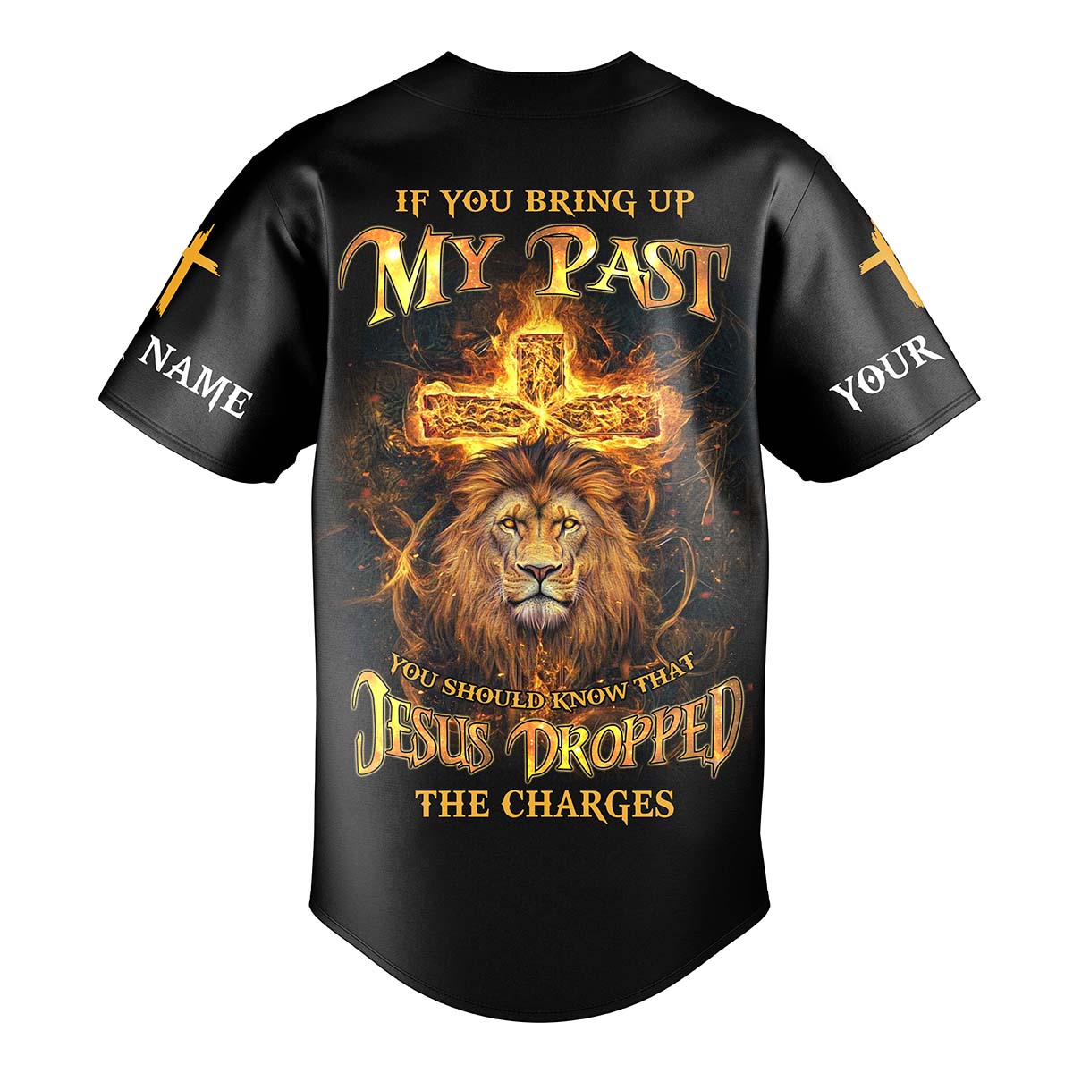 If You Bring Up My Past Lion Custom Name Baseball Jersey