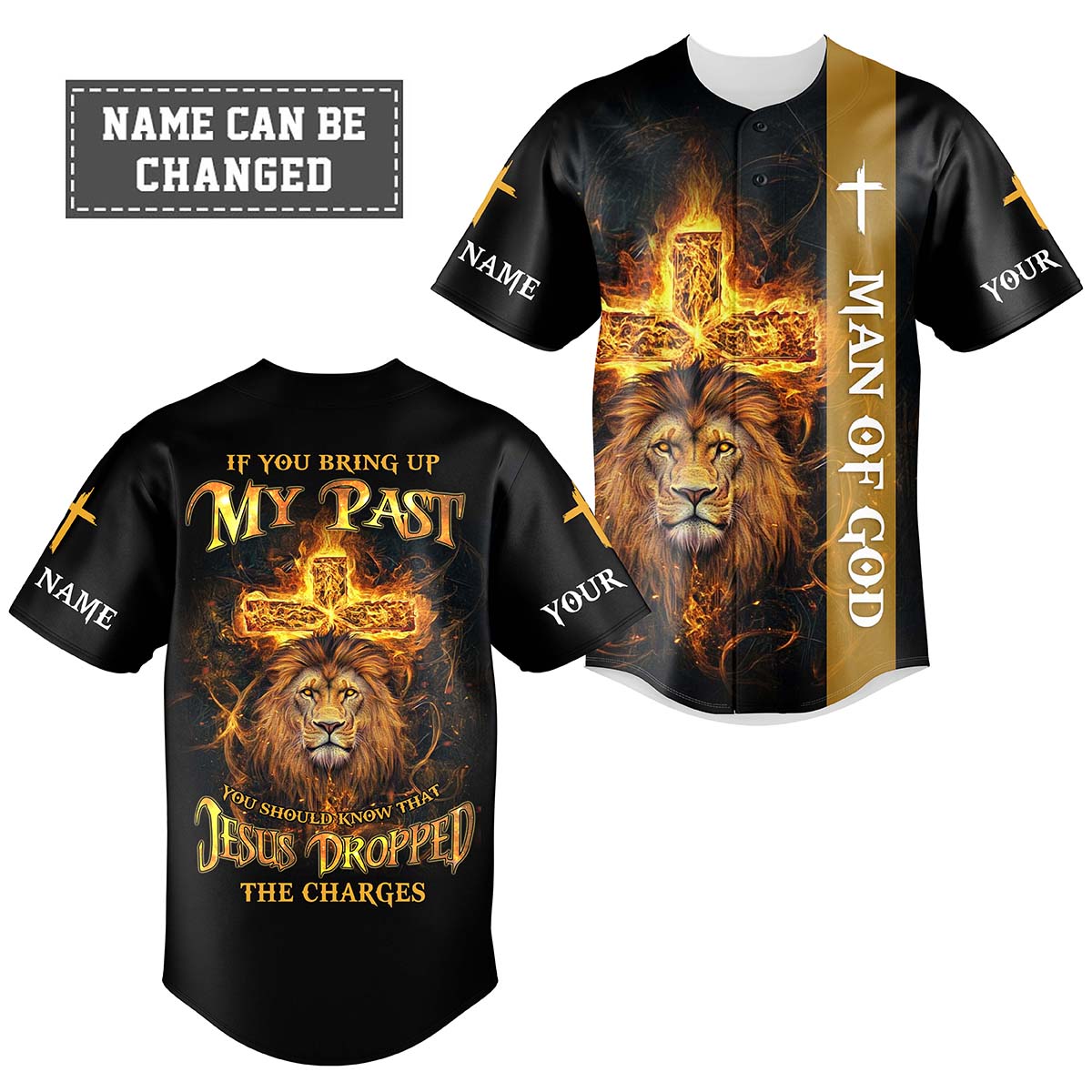 If You Bring Up My Past Lion Custom Name Baseball Jersey