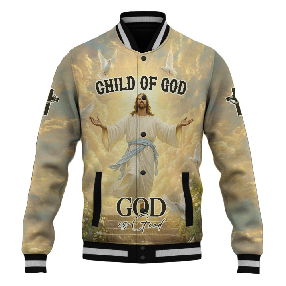 Jesus God Is Good Baseball Jacket