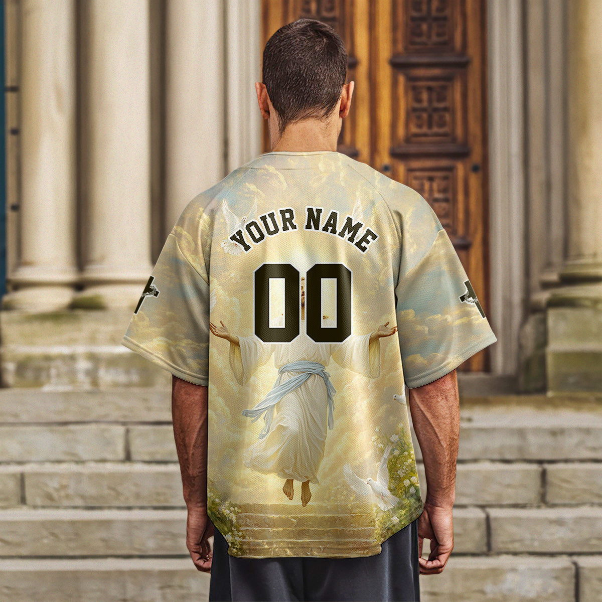 Jesus God Is Good Baseball Jersey