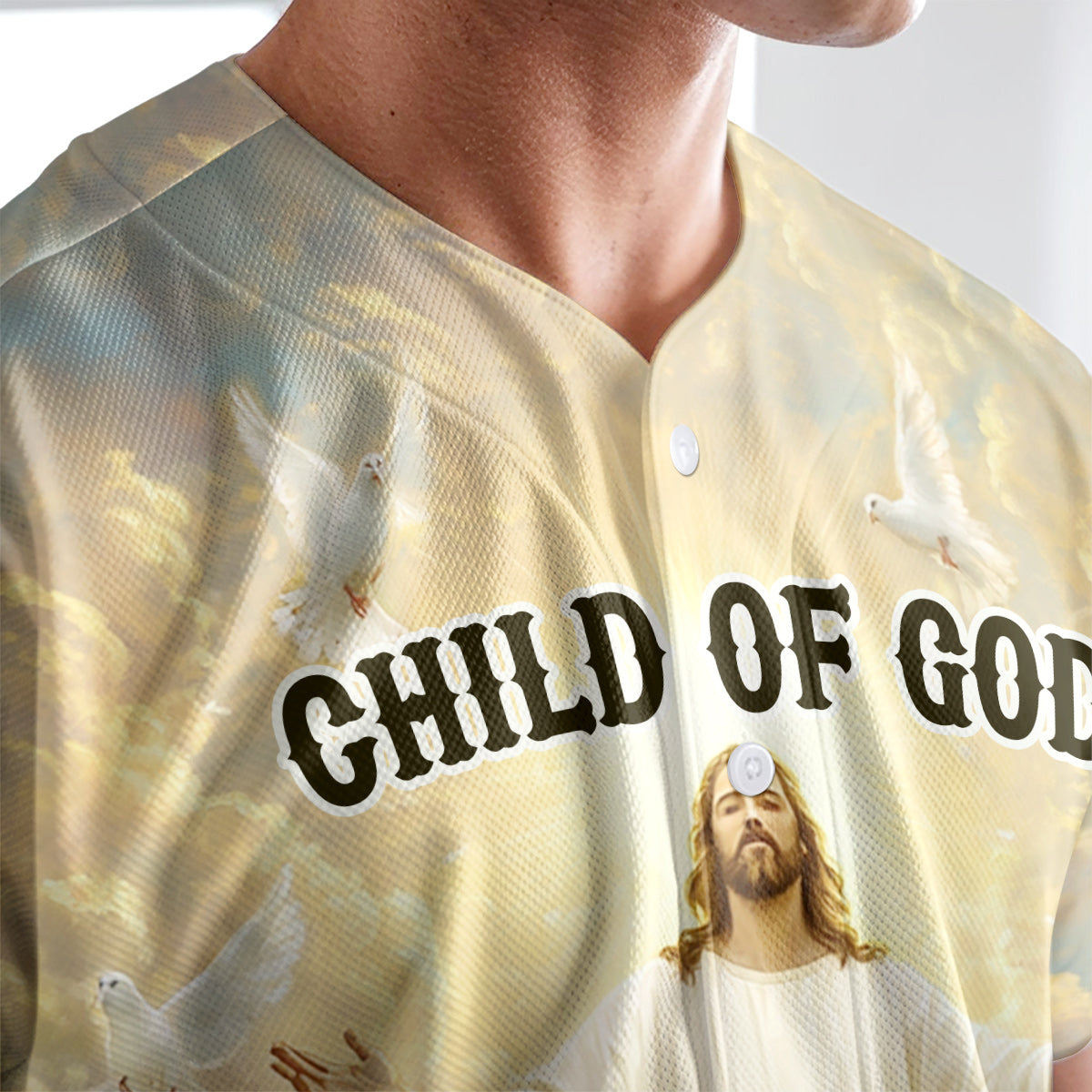 Jesus God Is Good Baseball Jersey