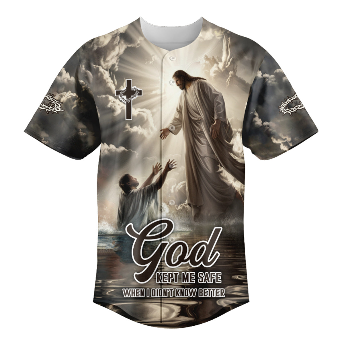 God Kept Me Safe When I Didn’t Know Better Baseball Jersey