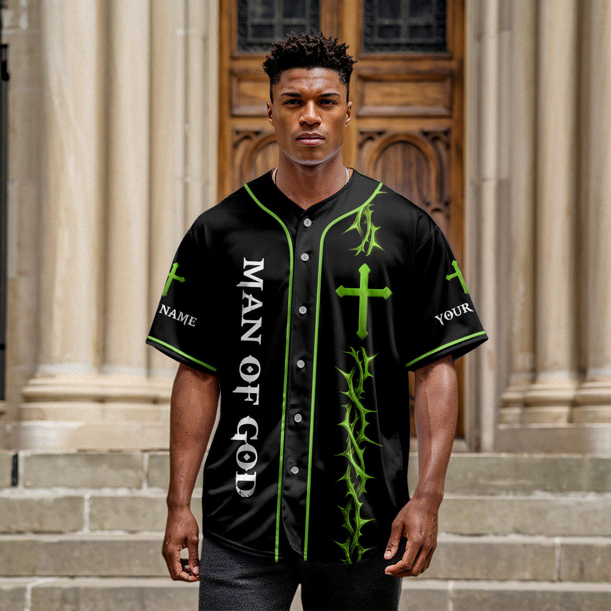 I only Kneel for one Man Custom Name Baseball Jersey