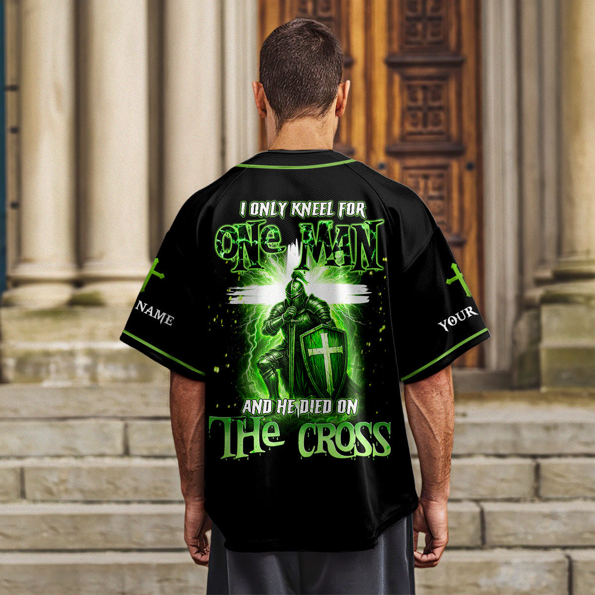 I only Kneel for one Man Custom Name Baseball Jersey