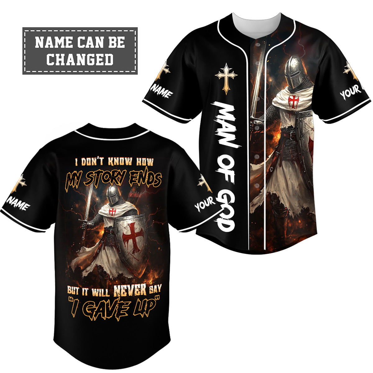 I Don't Know How My Story Ends Custom Name Baseball Jersey