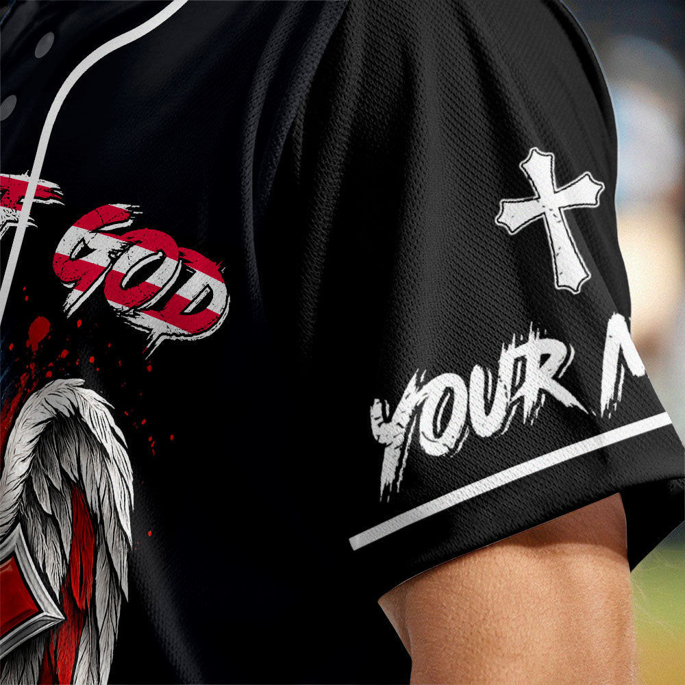 America Needs Jesus Custom Name Baseball Jersey