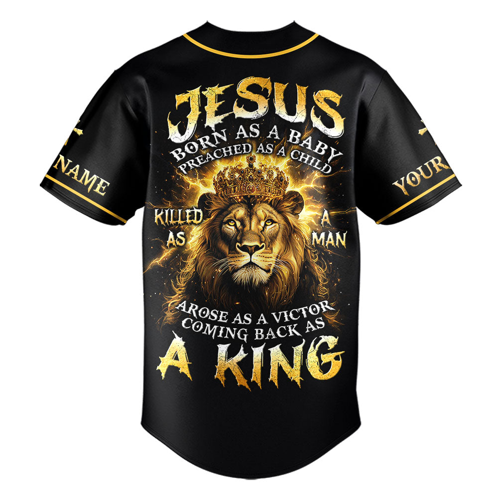 Coming Back As A King Custom Name Baseball Jersey