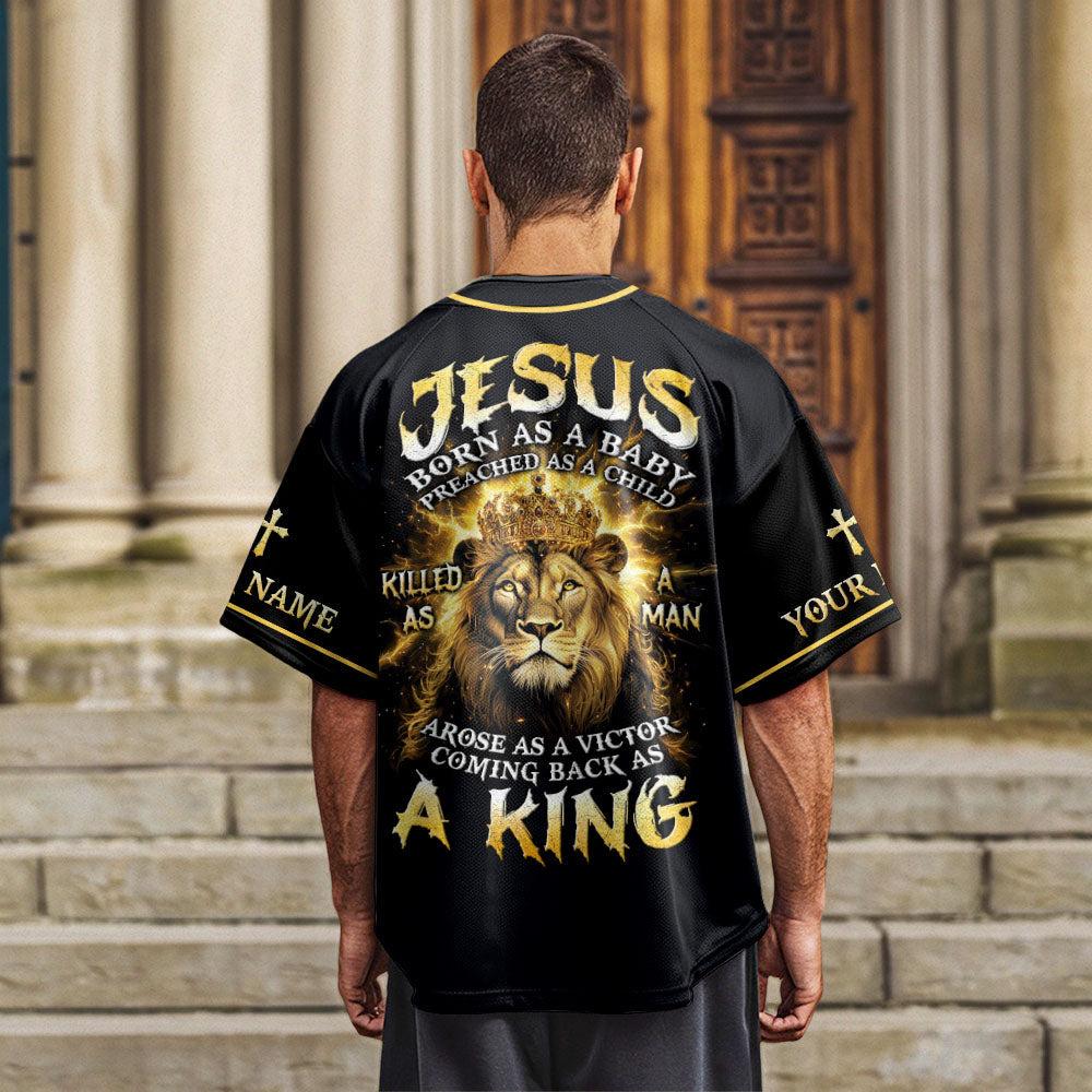 Coming Back As A King Custom Name Baseball Jersey
