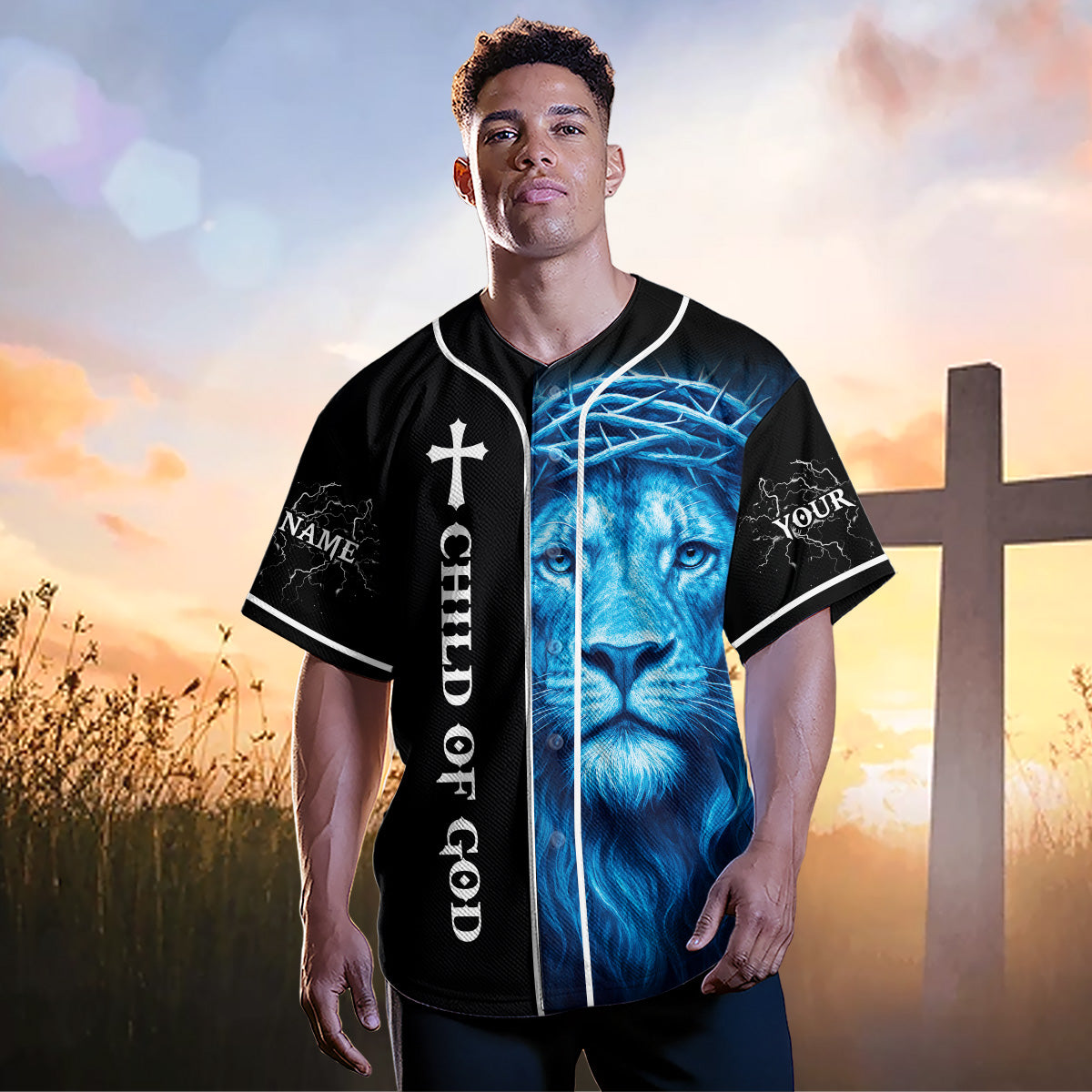 I Am A Child Of God Custom Name Baseball Jersey