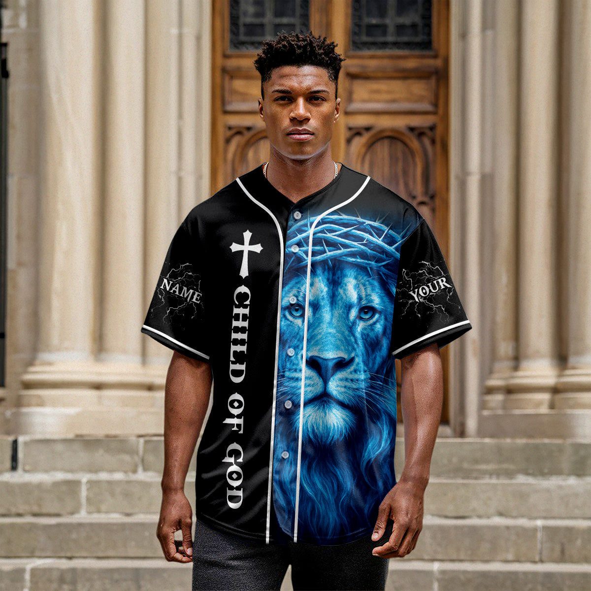 I Am A Child Of God Custom Name Baseball Jersey