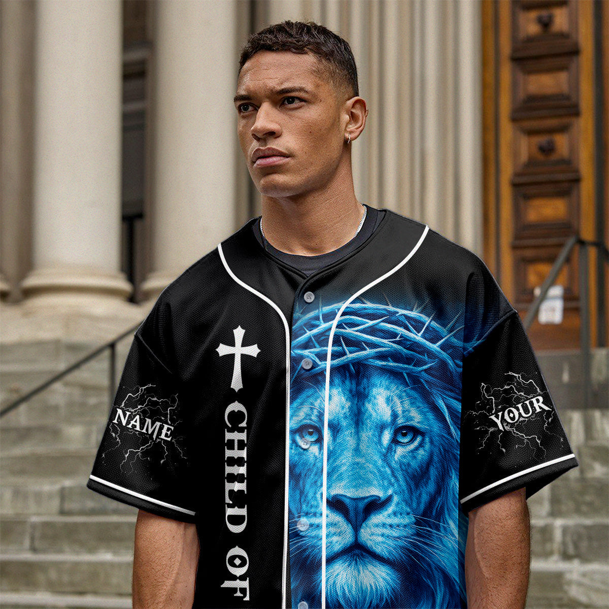 I Am A Child Of God Custom Name Baseball Jersey